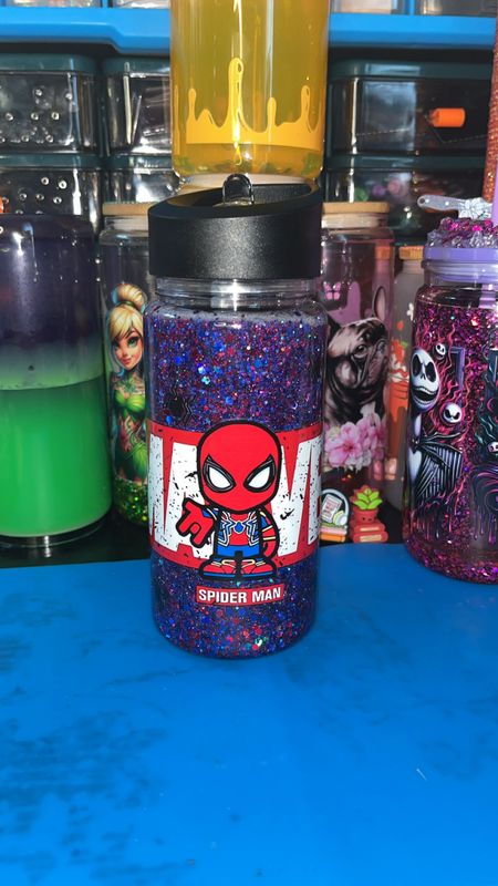 Kids snowglobe water bottle