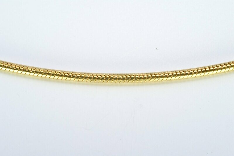 Schlangenkette fein goldplattiert 1.20 mm Schlangenkette fein goldplattiert 1.20 mm