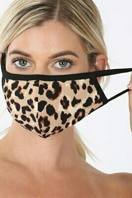 Leopard, Paisley, or Spiderweb print face masks