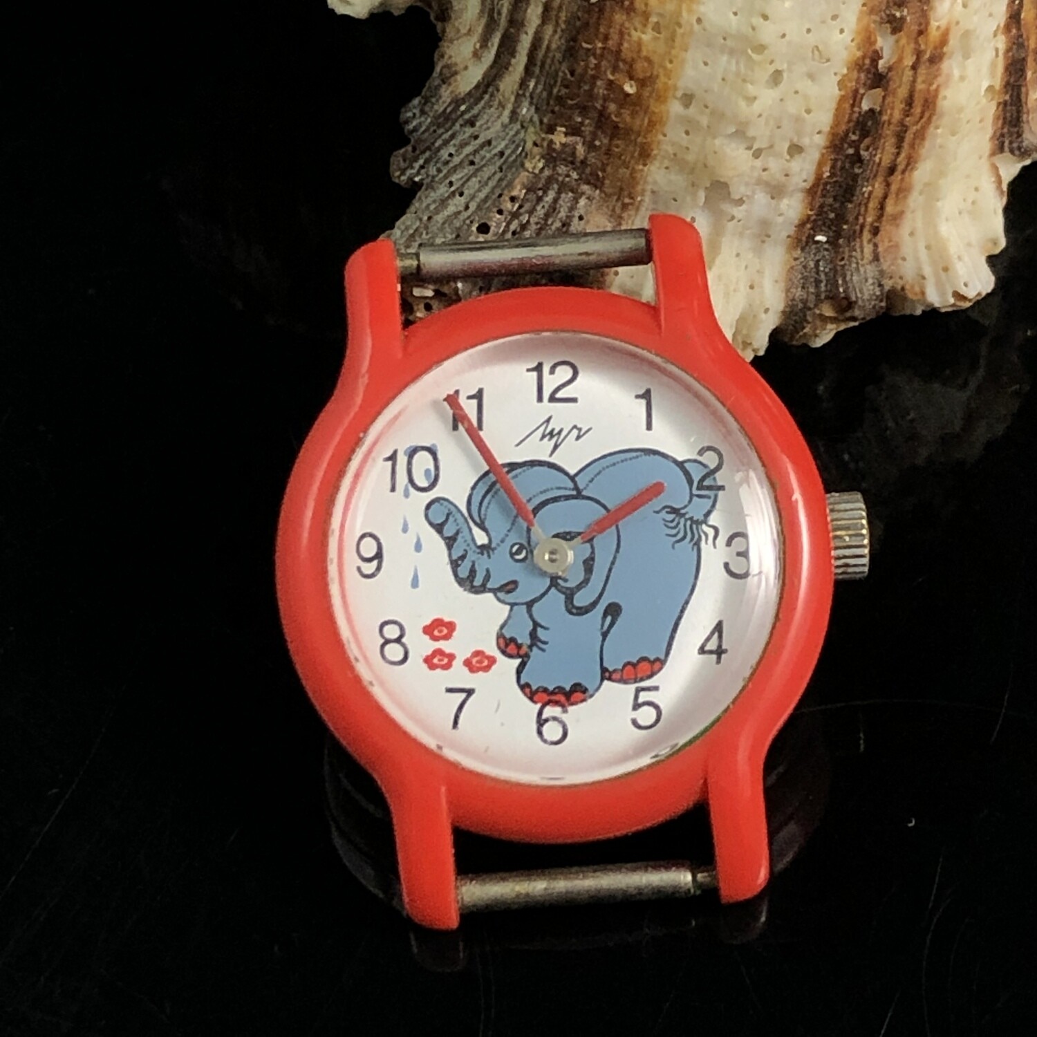 Часы детские «Луч», со слоником, СССР, 1980-е гг.