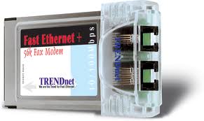 TARJETA DE RED PARA COMPUTADORA PORTATIL DE 10/100 MBPS Y MODEM DE 56K V.90 CON XPRESS PORT