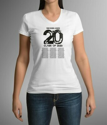 Ladies School Leavers T-Shirt 2020 - Style 2 - Bulk Buy