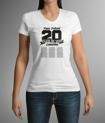 Ladies School Leavers T-Shirt 2020 - Style 3 - Bulk Buy