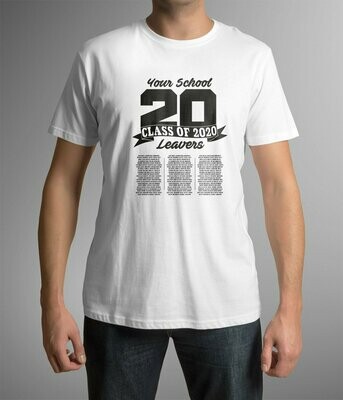 Gents School Leavers T-Shirt 2020 - Style 3 - Bulk Buy