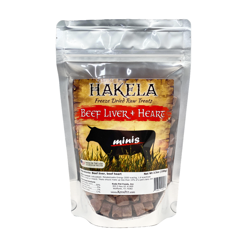 Hakela Beef Minis 3.5oz Stand Up Pouch (12ct case)