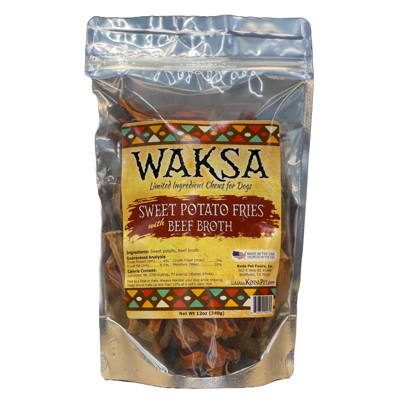 Waksa Sweet Potato Fries 12oz Stand Up Pouch (8ct case)