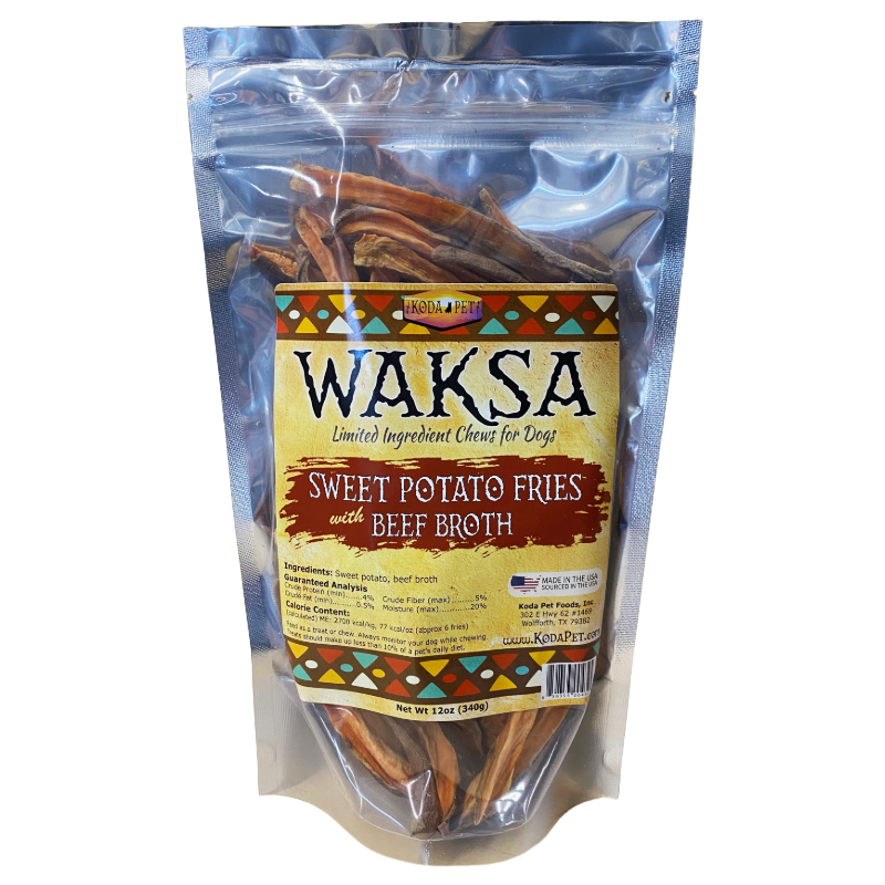 Waksa Sweet Potato Fries 12oz Stand Up Pouch (8ct case)