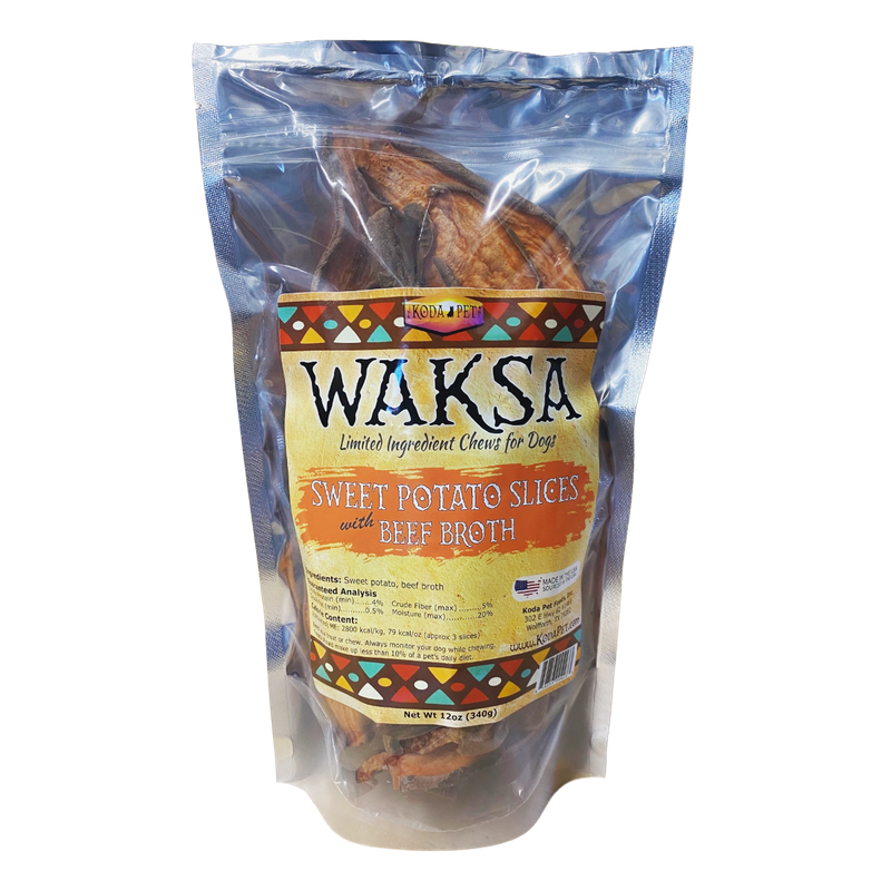 Waksa Sweet Potato Slices 12oz Stand Up Pouch (8ct case)