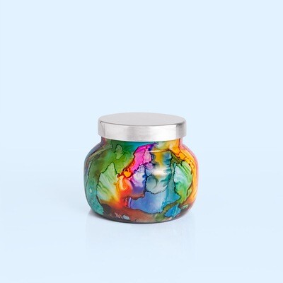 8 oz Volcano Rainbow Watercolor Petite Jar Candle