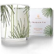 Frasier Fir 6.5 oz poured candle Pine needle design