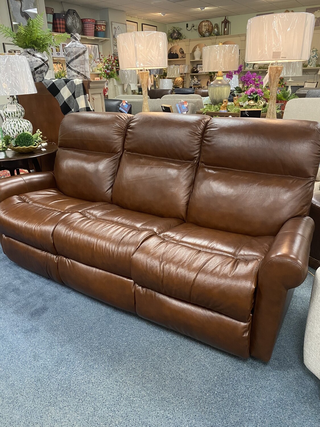 Davis Leather Reclining Sofa 577-72