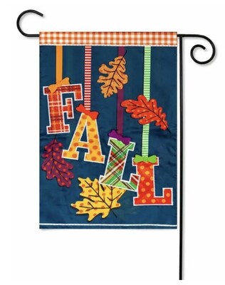 Falling falling Leaves Garden Aplique Flag