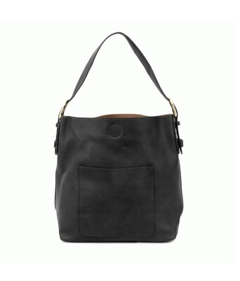 Black Hobo Black Handle Handbag