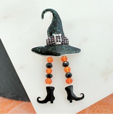 Dangle Witch Hat Pin/Pendant