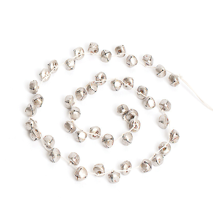 Antique silver bells garland 60 in  4            
