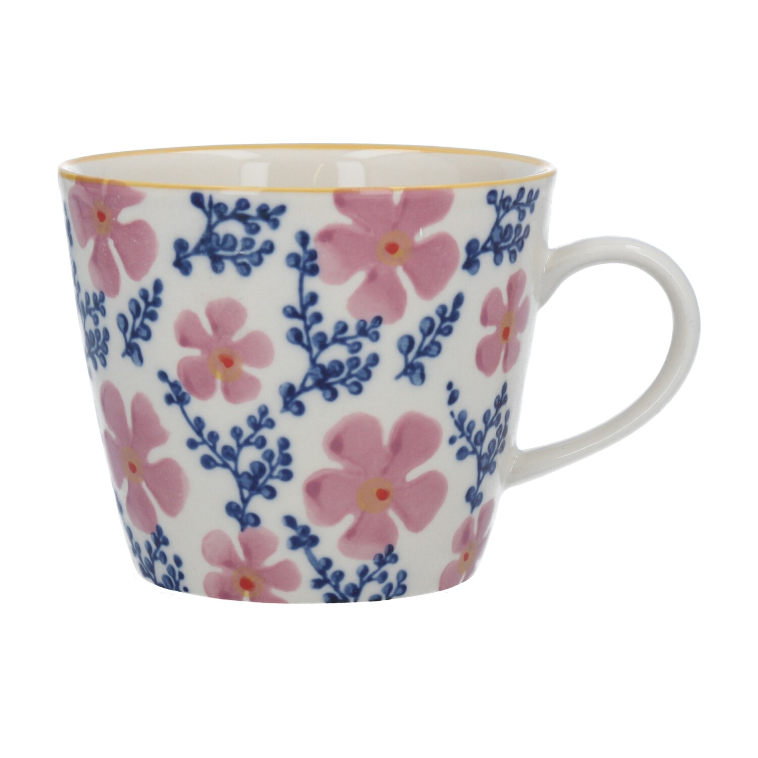 Pink Periwinkle Ceramic Mug 4.8x3.6x3.2in  4           