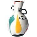 Modernist ceramic ball decorative vase 10.2x6.2x5.7in  2           