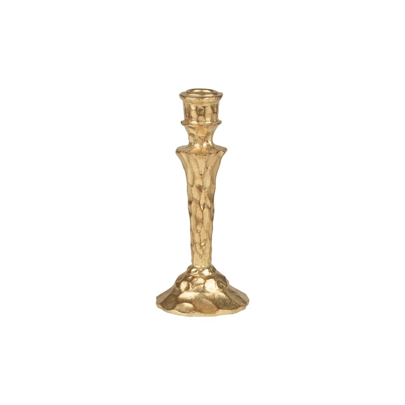 Resin taper holder table piece, antique gold, 8.5 in  8           
