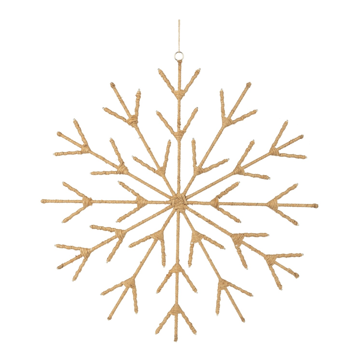 Jute oversized snowflake ornament, 15.75 in  6            