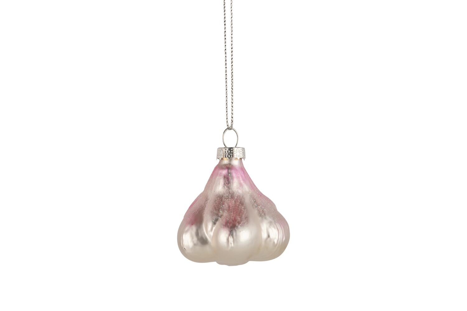 Glass ornament, garlic, 2 in  6      