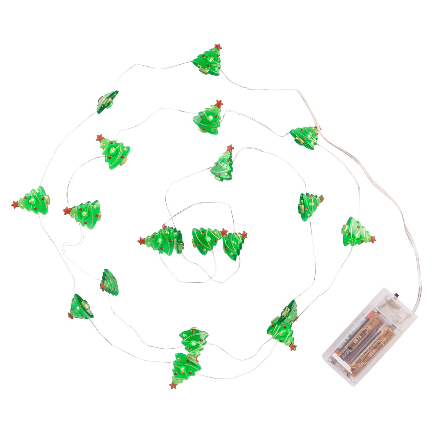 Light string with tree ornaments, 20 lights, LED, 87 in  6            