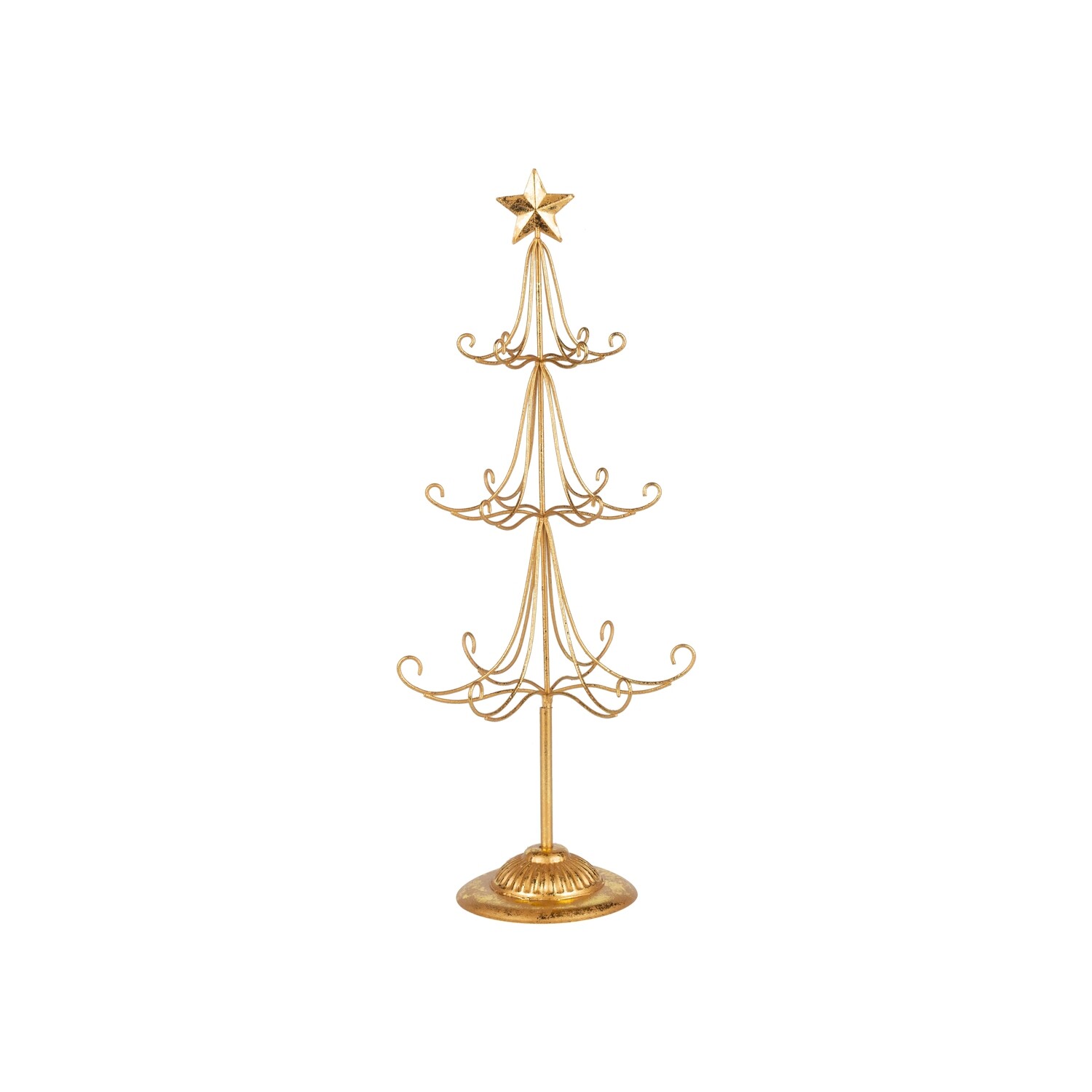 Gold foiled metal display tree table piece, 20 in  2      