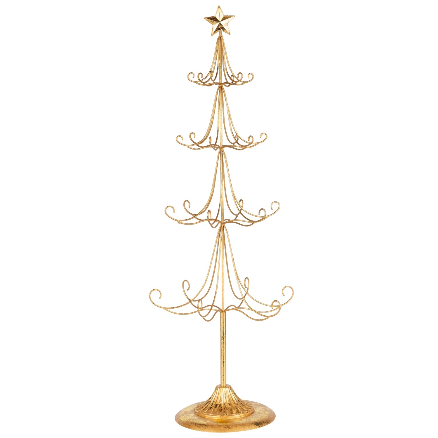 Gold foiled metal display tree table piece, 28 in  1      