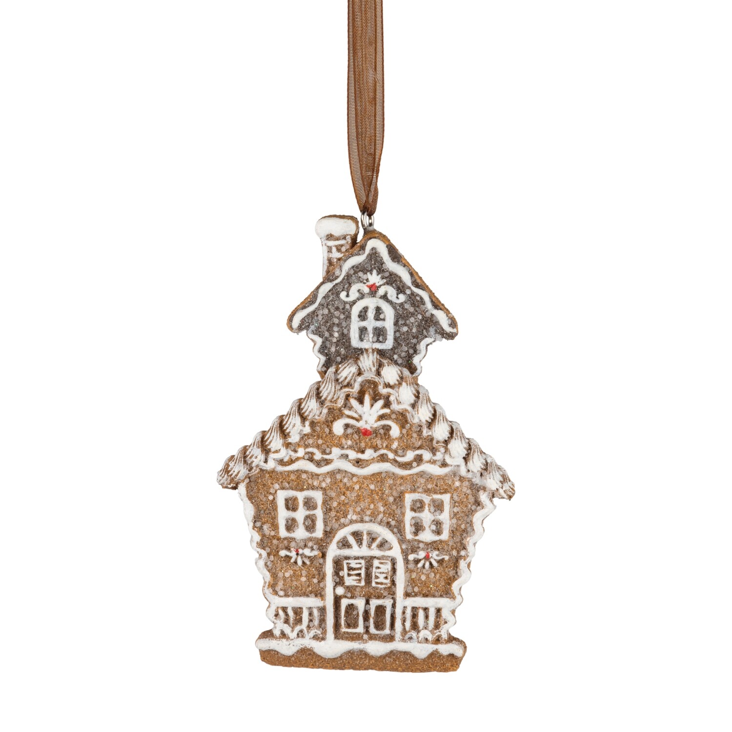 Resin gingerbread house ornament, 4 in  12            
