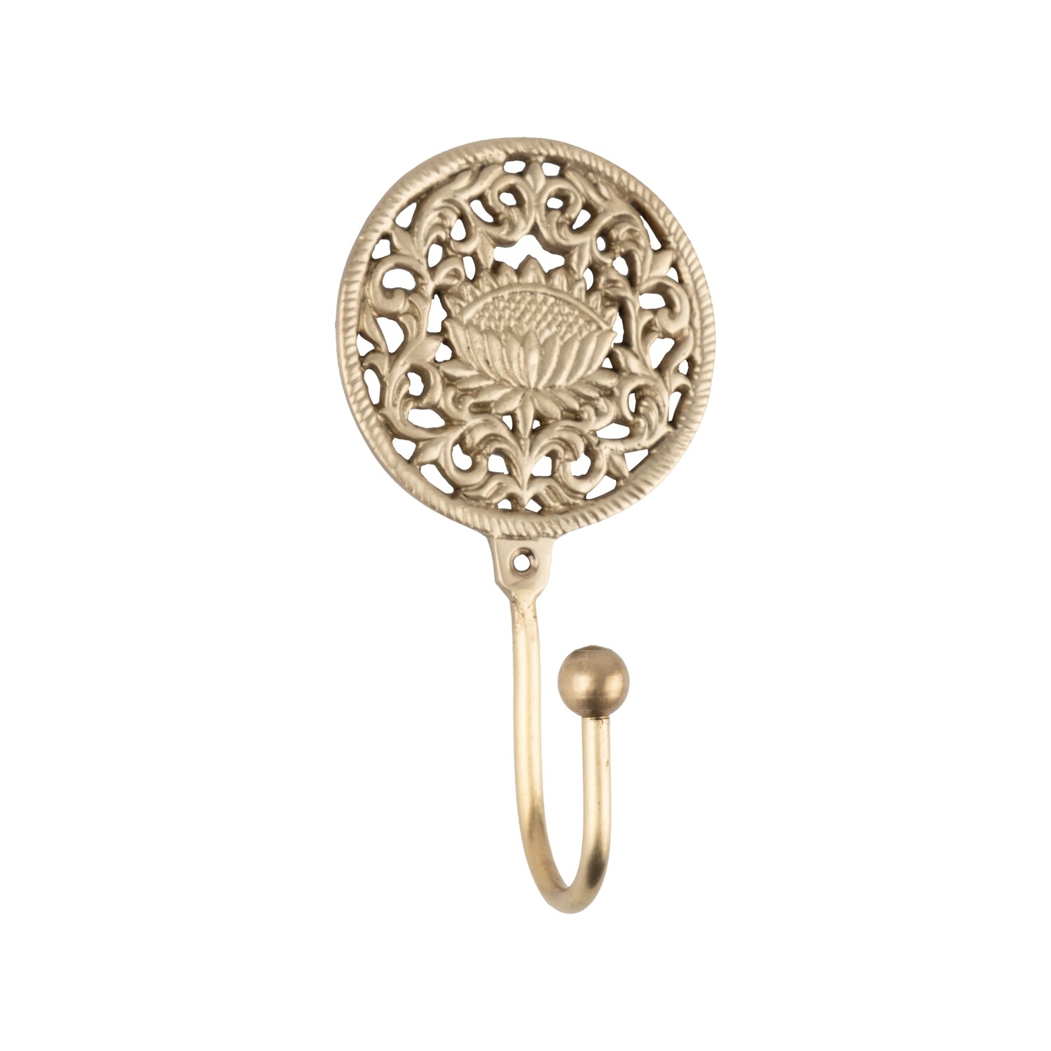 Cast metal sunflower hook, 5.5 in  4              