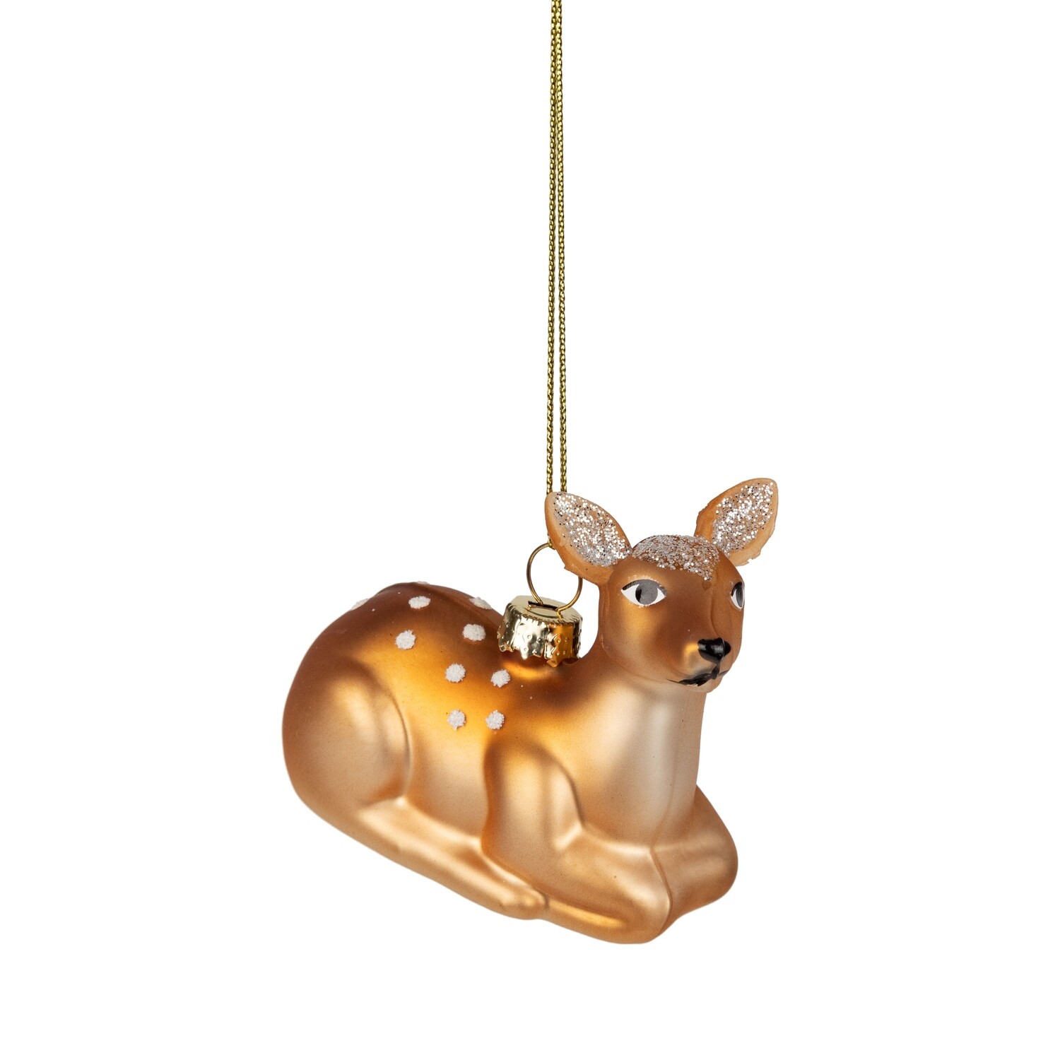 Glass sitting fawn, 2.5 in  12            