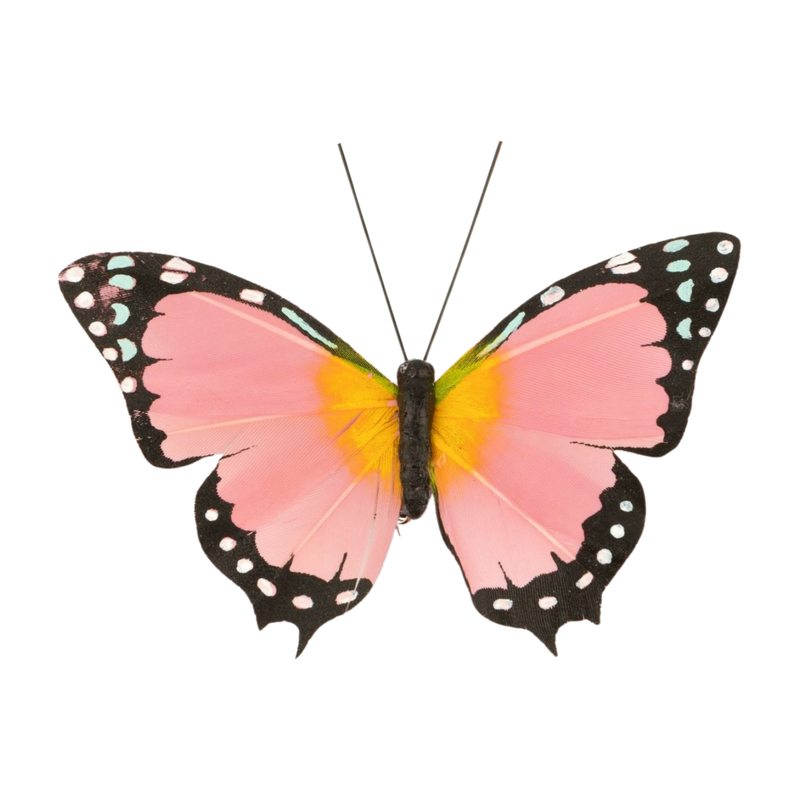 Pale pink butterfly clip, 4 in  24       