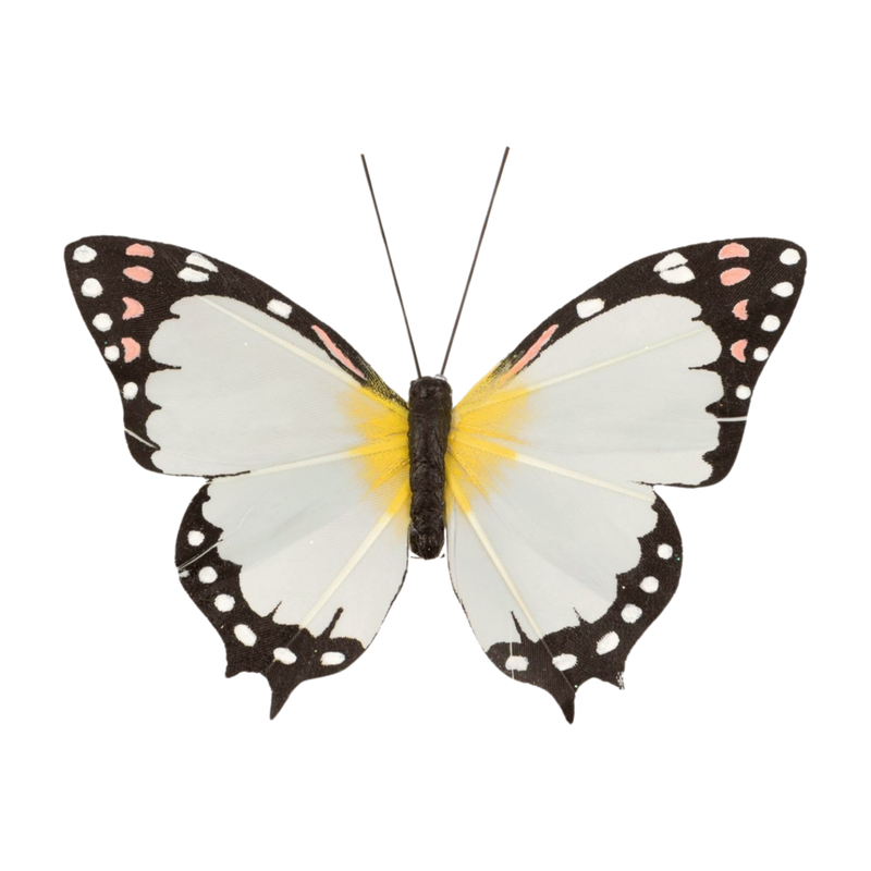 Pale blue butterfly clip, 4 in  24       