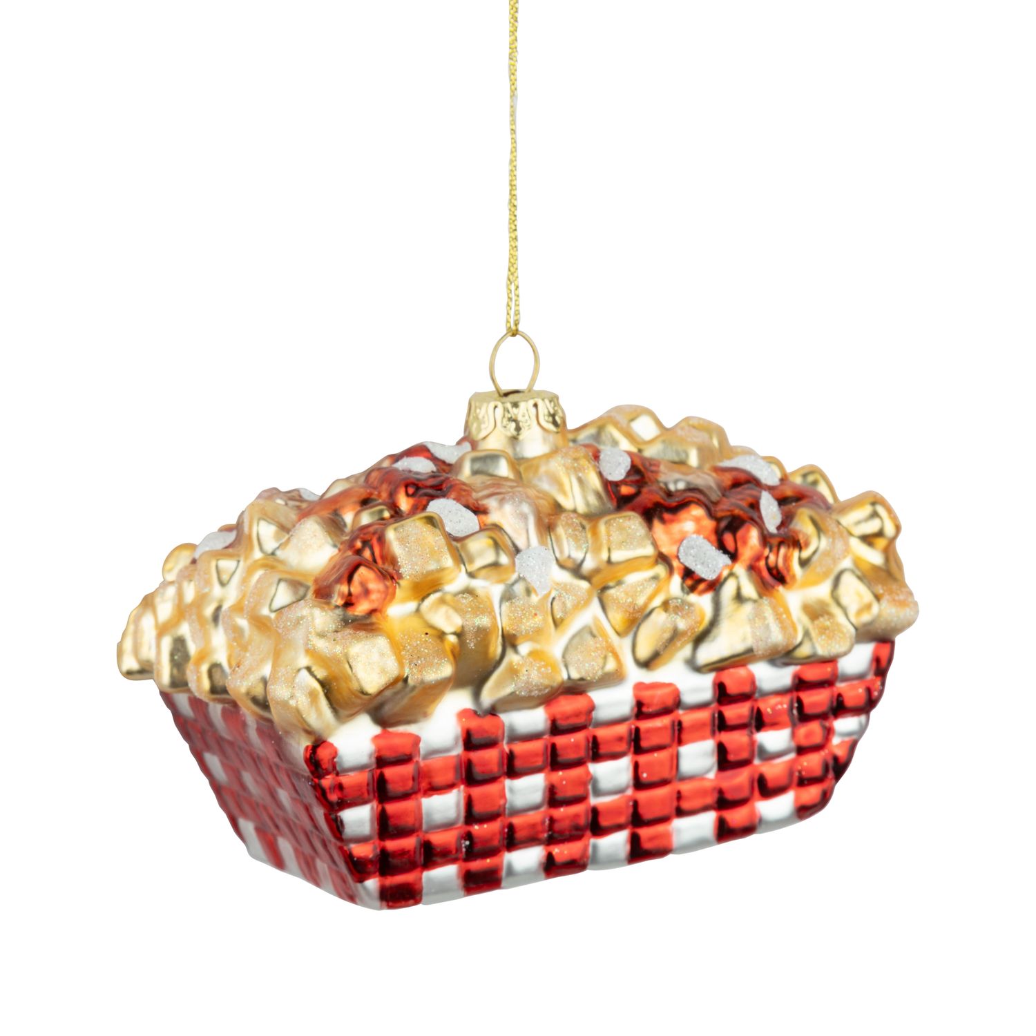 Glass poutine ornament, 4.5 in  6      