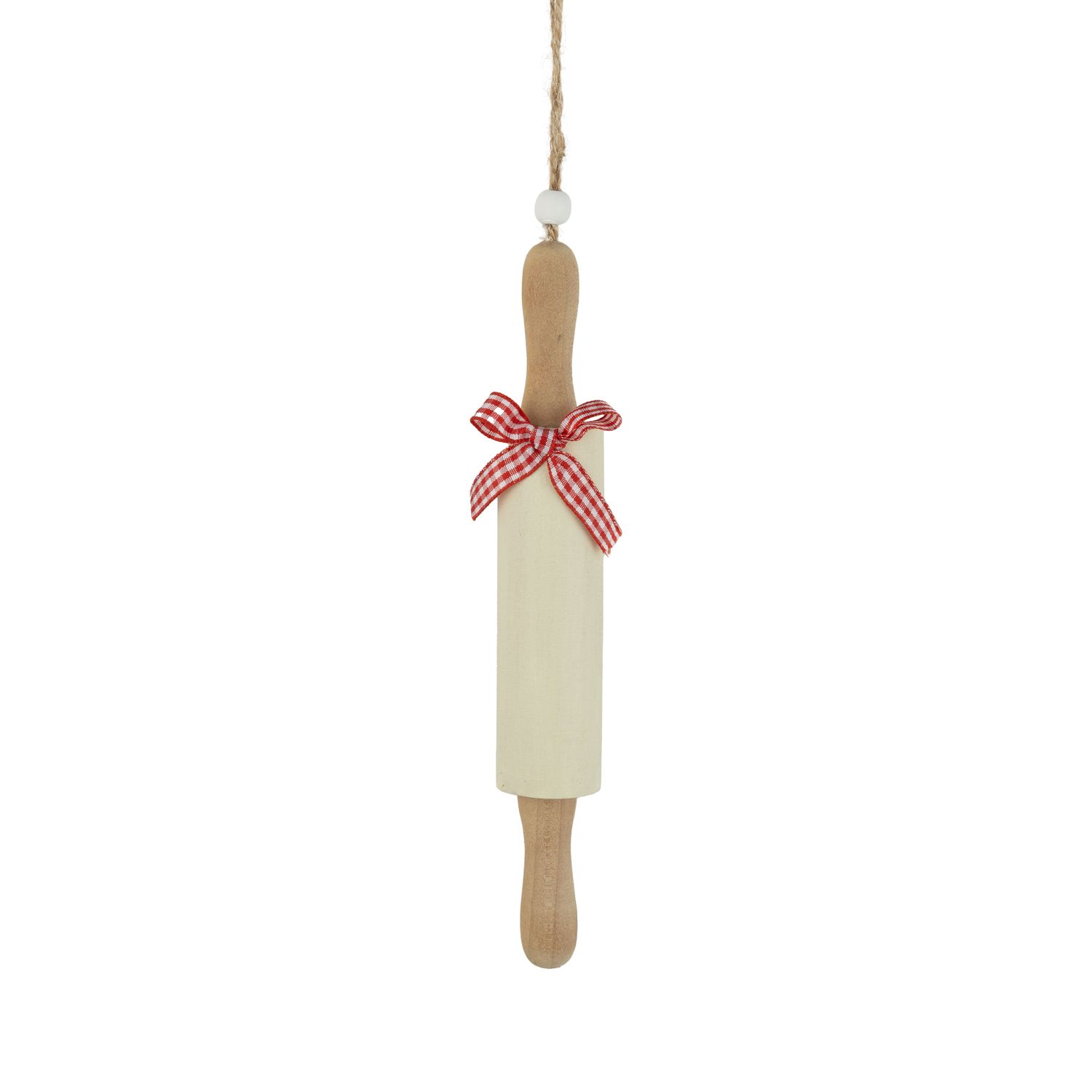 Wood rolling pin ornament, 7 in  12      