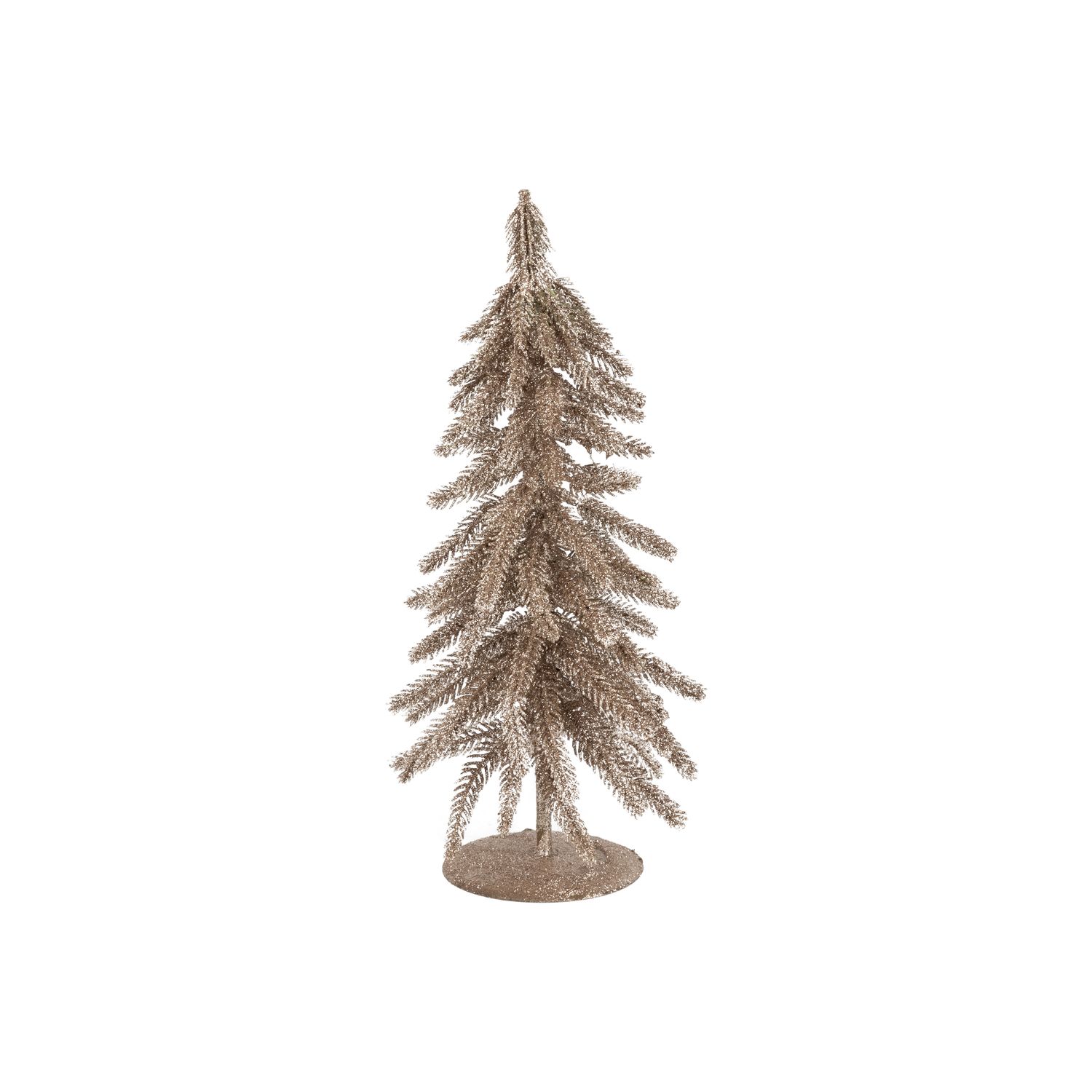 Champagne gold glitter table top fir tree, 12 in  6      