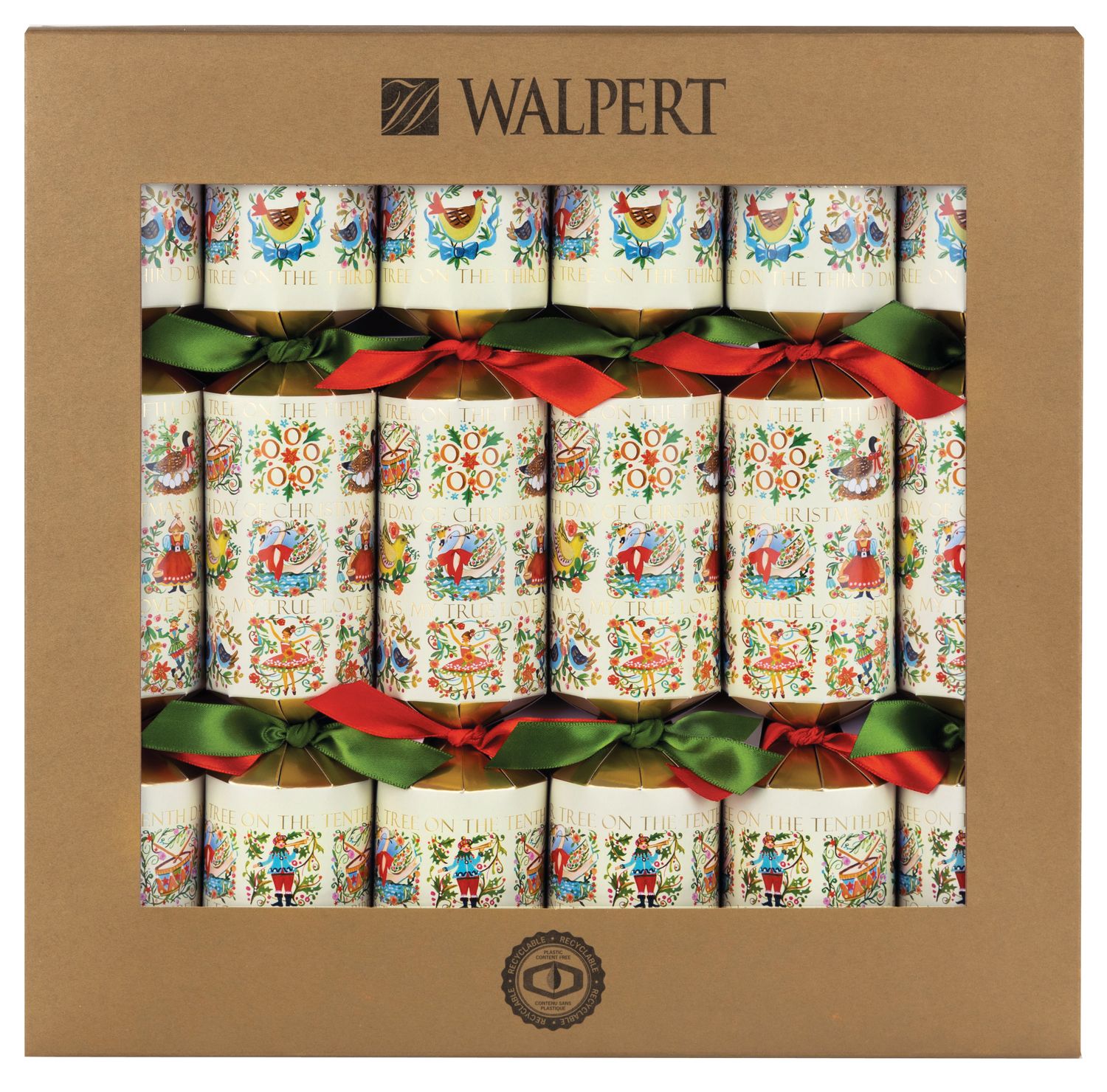 12in 6ct ECO 12 Days of Christmas