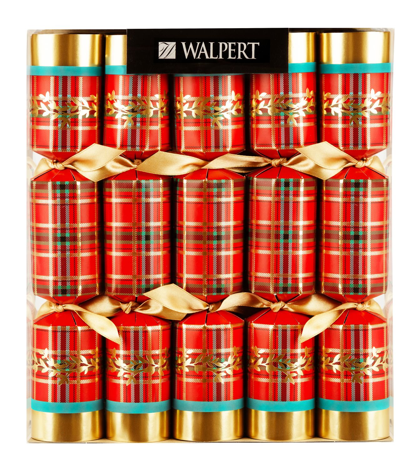 11in 10ct Tartan &amp; Gold Leaves