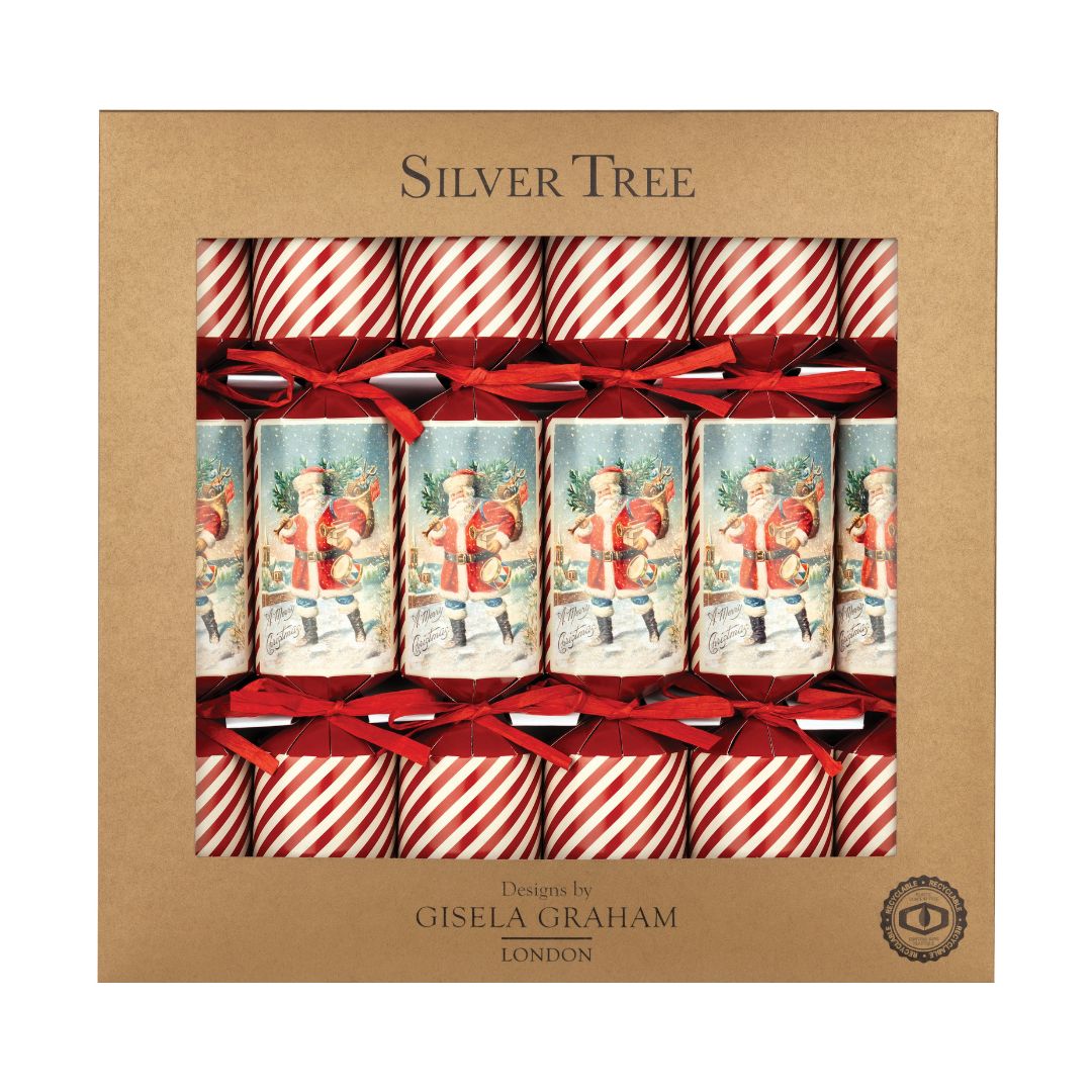 12in 6ct ECO Vintage Santa (ECO3)  6