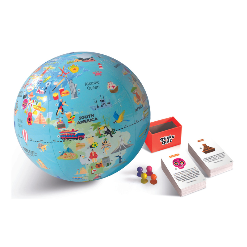 Stick N Quiz road trip globe game 16.5in  