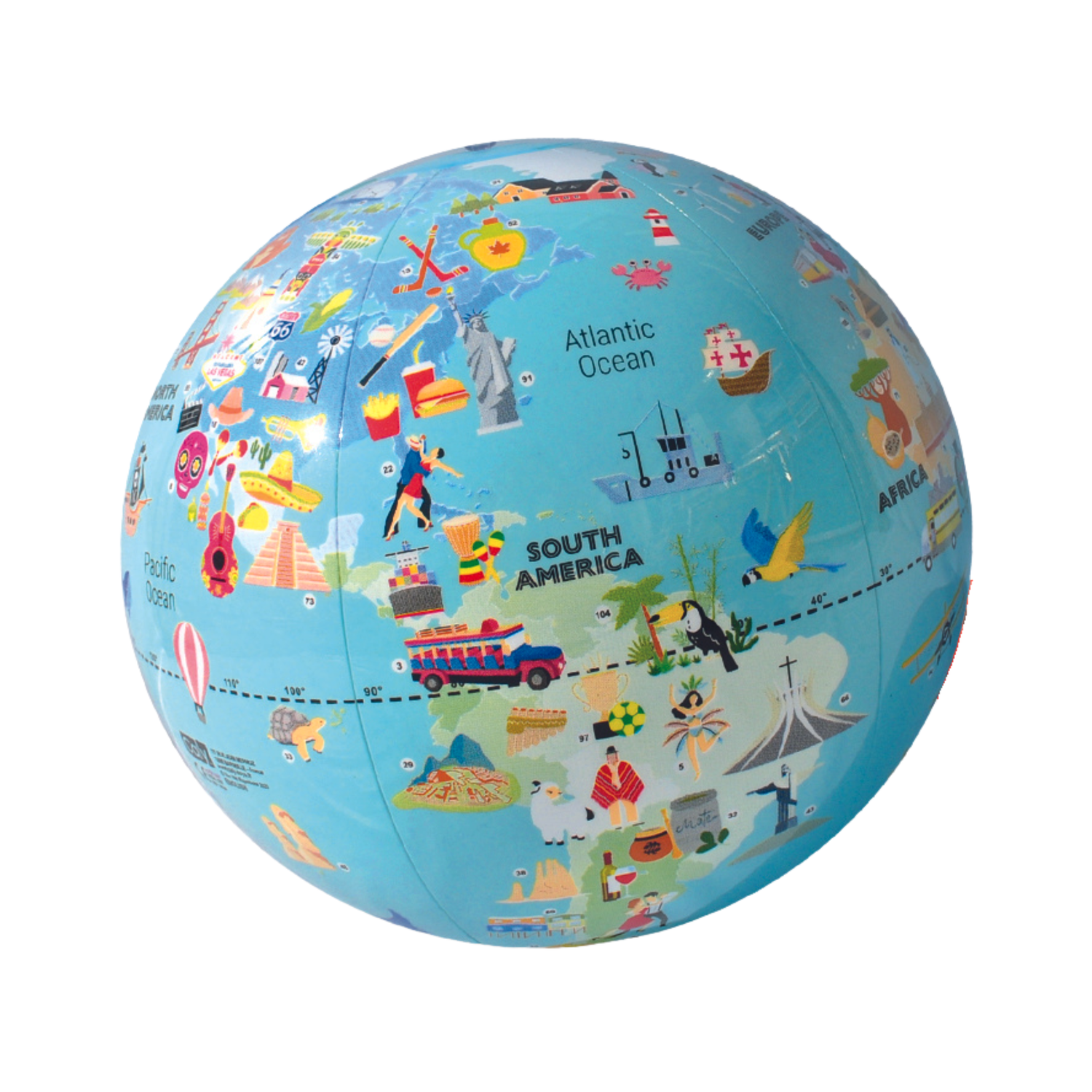 Stick N Quiz road trip globe game 16.5in  