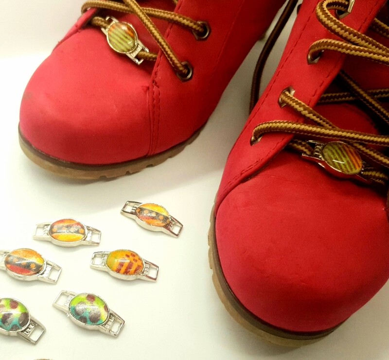 African wax kente print shoe tag | kente lace locks | clothing accessories