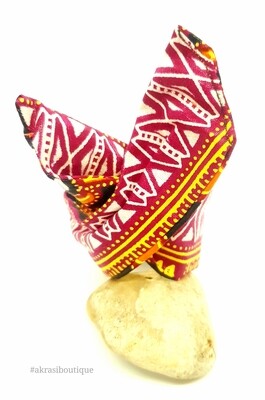 Ankara print wire twist bun tie | African print bun wrap | Ankara print headtie | wire hair tie
