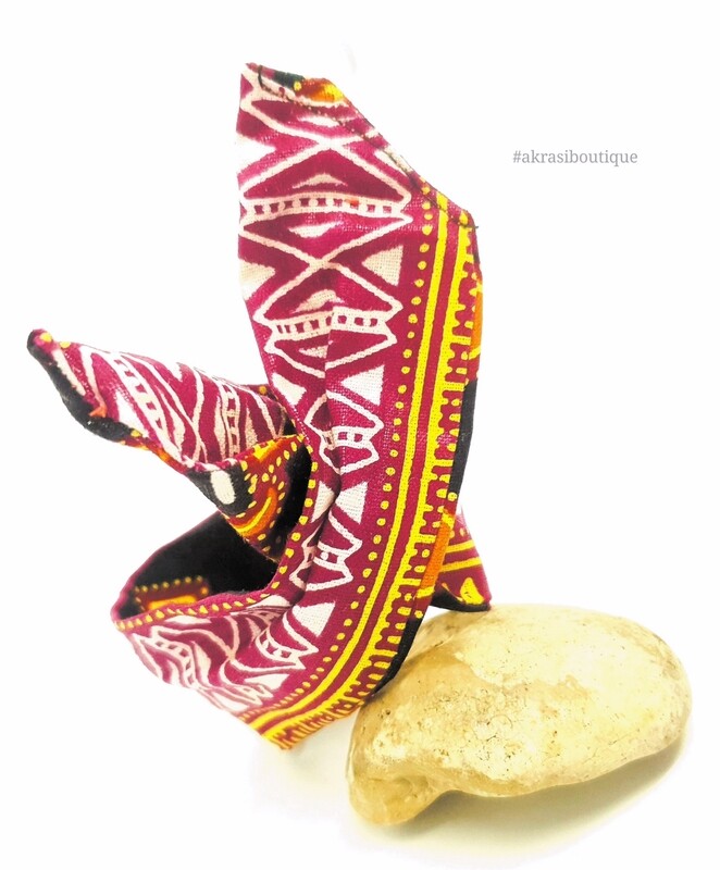 Ankara print wire twist bun tie | African print bun wrap | Ankara print headtie | wire hair tie