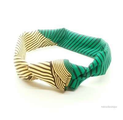 ankara print wire twist hair tie | geometric hair wrap | headband | African print headwrap | Ankara print wire headtie | wire hair tie