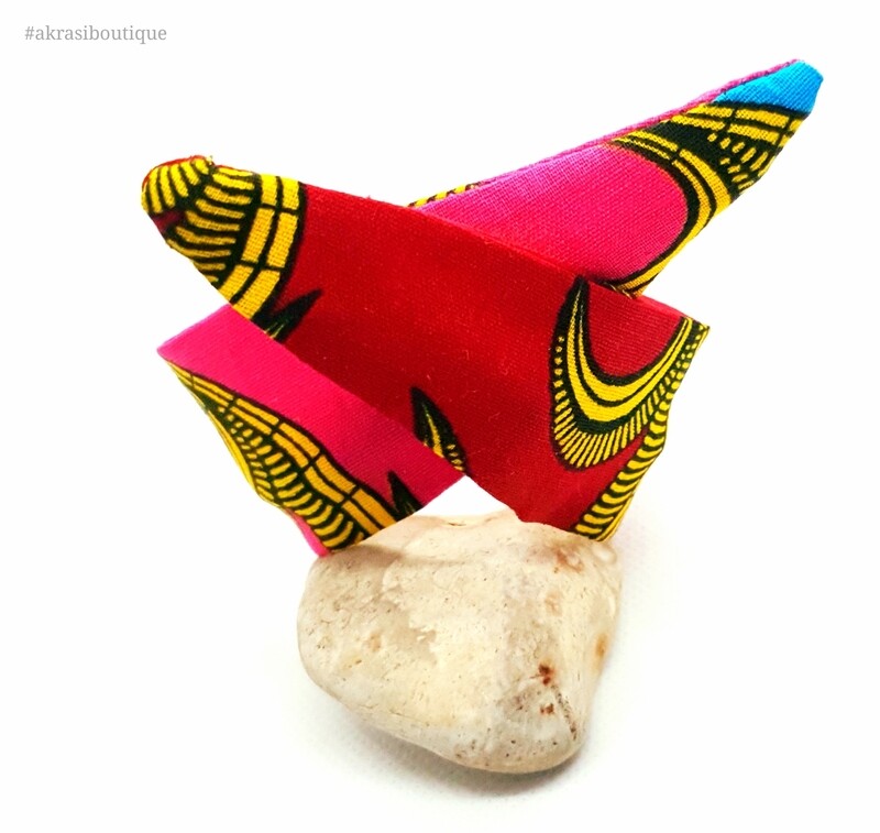 Ankara print wire twist bun tie | African print bun wrap | Ankara print headtie | wire hair tie
