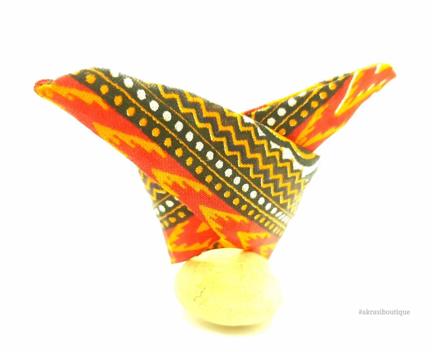 Dashiki print wire twist bun tie | African print bun wrap | Ankara print headtie | wire hair tie