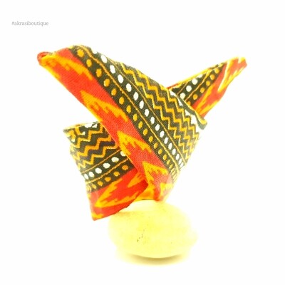 Dashiki print wire twist bun tie | African print bun wrap | Ankara print headtie | wire hair tie