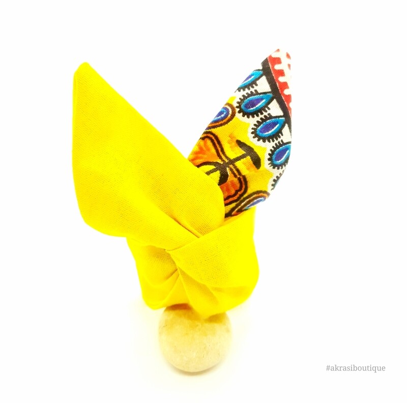 Dashiki print wire twist bun tie | African print bun wrap | Ankara print headtie | wire hair tie