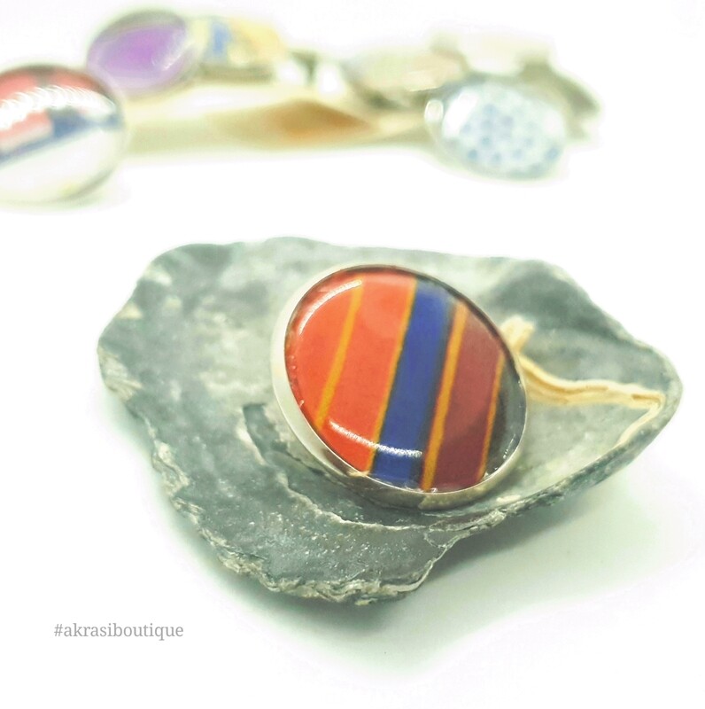 African wax print button pins | Ankara button pin | Kente pin
