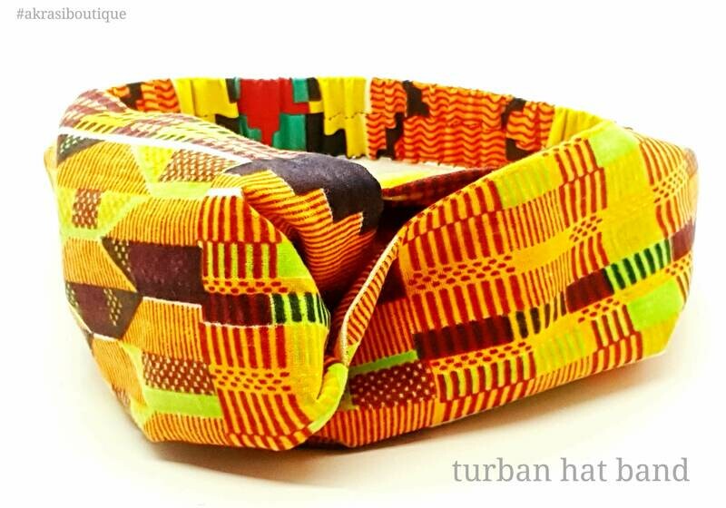 Custom handmade Kente hatband for Freestyle